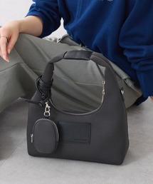 コラージュ ガリャルダガランテ × パピヨネ 本革ハンドバッグ　黒 COLLAGE GALLARDAGALANTE｜コラージュ ガリャルダガランテの