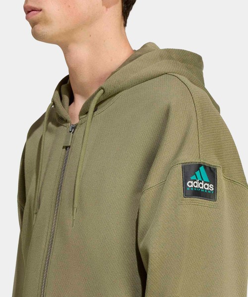 adidas(アディダス)の「adidas EQT リフレクター仕様 パーカー フルジップ / アディダスオリジナルス adidas Originals(パーカー・メンズ・カーキ・LARGE/MEDIUM/SMALL/X-SMALL/XX-LARGE/X-LARGE)」の13枚目の写真