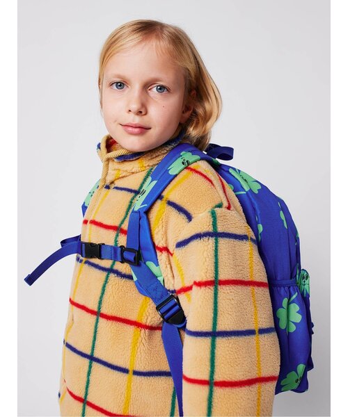 BOBO CHOSES(ボボショーズ)の「Clover all over school bag(バックパック/リュック・キッズ・ブルー・FREE)」の2枚目の写真