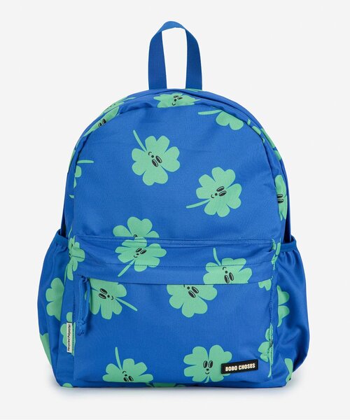 BOBO CHOSES(ボボショーズ)の「Clover all over school bag(バックパック/リュック・キッズ・ブルー・FREE)」の3枚目の写真