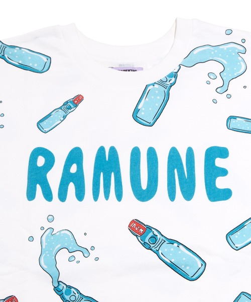 PUNYUS（プニュズ）の「【新サイズ】フード総柄スウェット(RAMUNE)（スウェット・レディース・サックスブルー・1/2/3/4/5）」の8枚目の写真