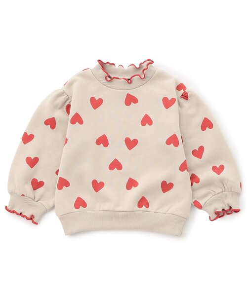 BREEZE（ブリーズ）の「【WEB限定/ジュニア対応】メロウフリル裏起毛トレーナー（スウェット・キッズ・ミント/イエロー/ベージュ/ブラウン/アイボリー/ブラック・130/120/140/110/100/90）」の2枚目の写真