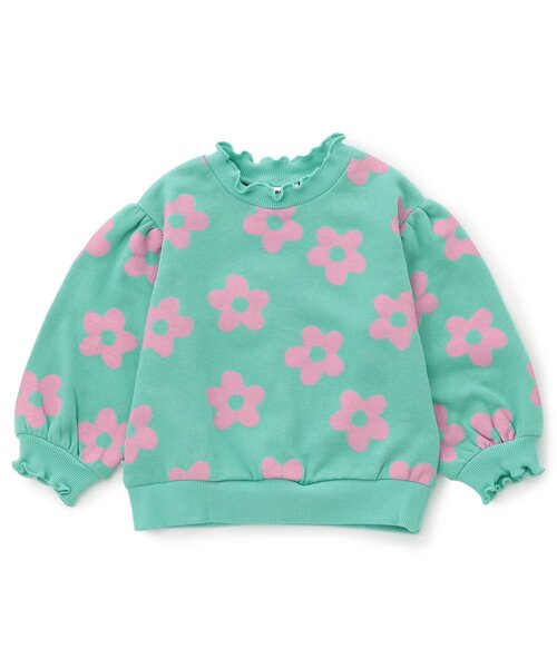 BREEZE（ブリーズ）の「【WEB限定/ジュニア対応】メロウフリル裏起毛トレーナー（スウェット・キッズ・ミント/イエロー/ベージュ/ブラウン/アイボリー/ブラック・130/120/140/110/100/90）」の6枚目の写真