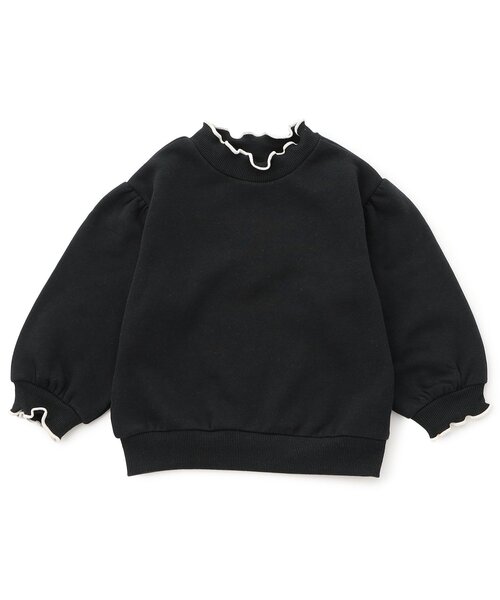 BREEZE（ブリーズ）の「【WEB限定/ジュニア対応】メロウフリル裏起毛トレーナー（スウェット・キッズ・ミント/イエロー/ベージュ/ブラウン/アイボリー/ブラック・130/120/140/110/100/90）」の3枚目の写真