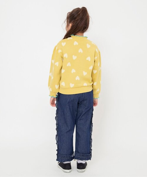 BREEZE（ブリーズ）の「【WEB限定/ジュニア対応】メロウフリル裏起毛トレーナー（スウェット・キッズ・ミント/イエロー/ベージュ/ブラウン/アイボリー/ブラック・130/120/140/110/100/90）」の8枚目の写真