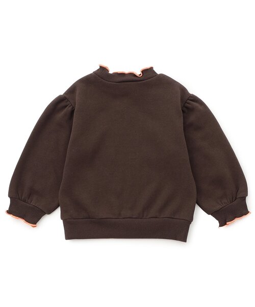 BREEZE（ブリーズ）の「【WEB限定/ジュニア対応】メロウフリル裏起毛トレーナー（スウェット・キッズ・ミント/イエロー/ベージュ/ブラウン/アイボリー/ブラック・130/120/140/110/100/90）」の14枚目の写真