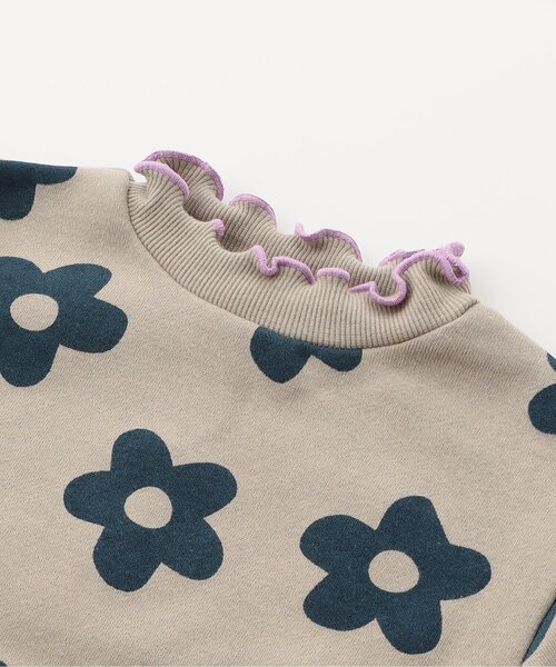 BREEZE（ブリーズ）の「【WEB限定/ジュニア対応】メロウフリル裏起毛トレーナー（スウェット・キッズ・ミント/イエロー/ベージュ/ブラウン/アイボリー/ブラック・130/120/140/110/100/90）」の18枚目の写真