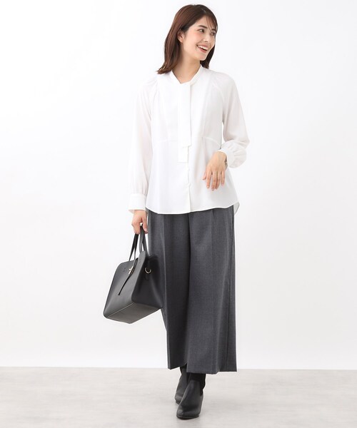 Reflect(リフレクト)の「【腰周りすっきり◎】ワイドクロップドパンツ(その他パンツ・レディース・ブラック/ブラウン系その他/ナチュラル/ダークグレー/ネイビー・05/07/09/11/13/15 /17)」の17枚目の写真