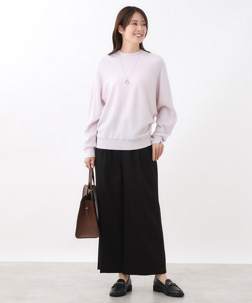 Reflect(リフレクト)の「【腰周りすっきり◎】ワイドクロップドパンツ(その他パンツ・レディース・ブラック/ブラウン系その他/ナチュラル/ダークグレー/ネイビー・05/07/09/11/13/15 /17)」の21枚目の写真