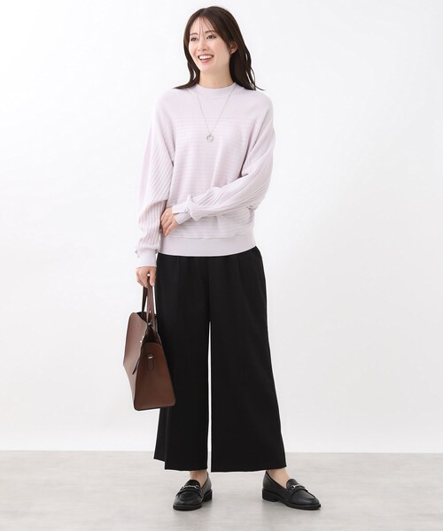 Reflect(リフレクト)の「【腰周りすっきり◎】ワイドクロップドパンツ(その他パンツ・レディース・ブラック/ブラウン系その他/ナチュラル/ダークグレー/ネイビー・05/07/09/11/13/15 /17)」の22枚目の写真