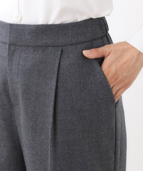 Reflect(リフレクト)の「【腰周りすっきり◎】ワイドクロップドパンツ(その他パンツ・レディース・ブラック/ブラウン系その他/ナチュラル/ダークグレー/ネイビー・05/07/09/11/13/15 /17)」の9枚目の写真