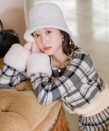 WILLSELECTION | 【10/17(fri)12時発売】チェック柄ファーカフスカーディガン(カーディガン/ボレロ)