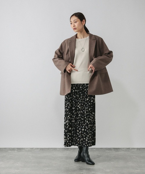 GLOBAL WORK（グローバルワーク）の「ワッシャープリーツスカート/603882（スカート・レディース・ダークブラウン/ブラック/ベージュ系その他3/ブラック系その他・SHORT/REGULAR）」の5枚目の写真