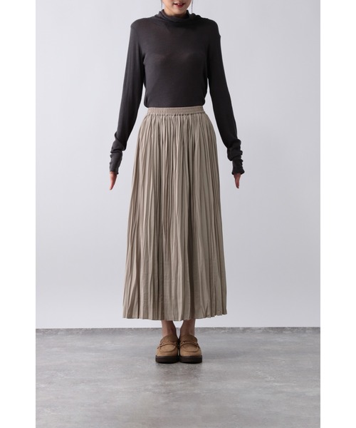 GLOBAL WORK（グローバルワーク）の「ワッシャープリーツスカート/603882（スカート・レディース・ダークブラウン/ブラック/ベージュ系その他3/ブラック系その他・SHORT/REGULAR）」の10枚目の写真