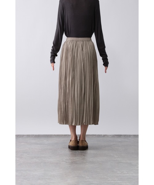 GLOBAL WORK（グローバルワーク）の「ワッシャープリーツスカート/603882（スカート・レディース・ダークブラウン/ブラック/ベージュ系その他3/ブラック系その他・SHORT/REGULAR）」の12枚目の写真