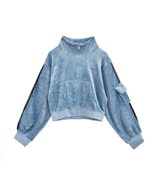 ANDGEEBEE（アンジービー）の「ラインボアジャージセット（ジャージ・レディース・ライトブルー/ブラック・FREE）」の12枚目の写真