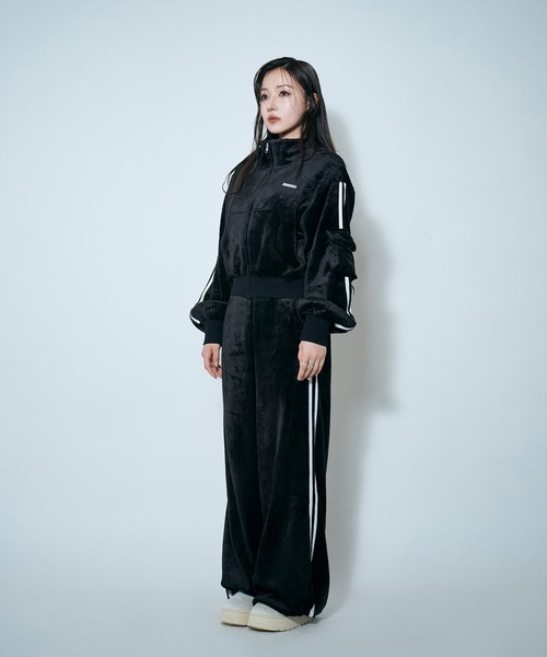 ANDGEEBEE（アンジービー）の「ラインボアジャージセット（ジャージ・レディース・ライトブルー/ブラック・FREE）」の19枚目の写真