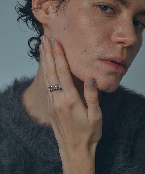 and cloud（アンドクラウド）の「Chain Reversible Ring（リング・レディース・シルバー・#17/#15/#13/#11）」の6枚目の写真