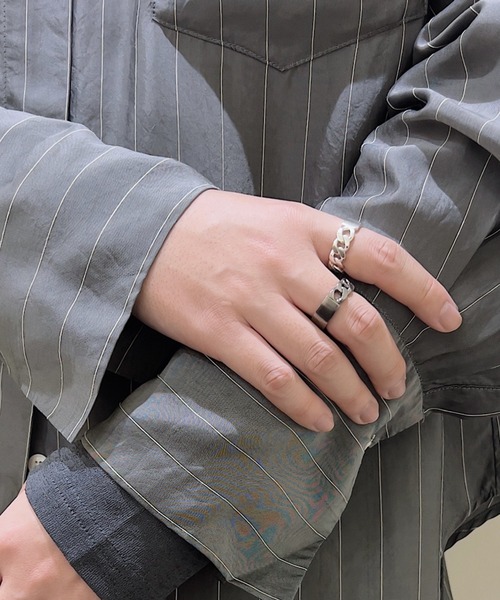 and cloud（アンドクラウド）の「Chain Reversible Ring（リング・レディース・シルバー・#17/#15/#13/#11）」の8枚目の写真