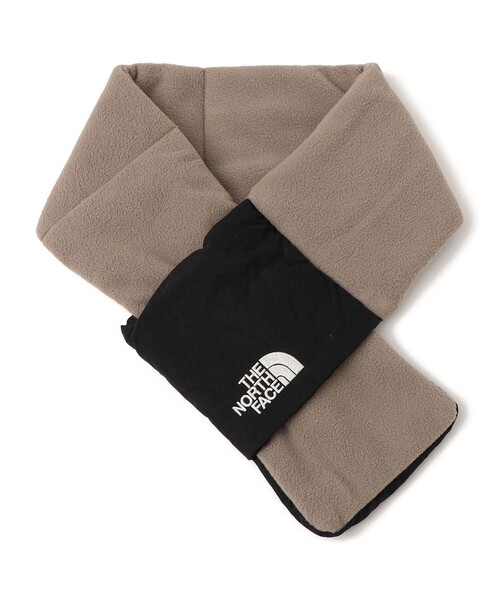 THE NORTH FACE(ザノースフェイス)の「THE NORTH FACE :〈洗濯機可能〉キャンベル ポケッタブル フリース マフラー <KIDS>(ストール/ショール・キッズ・ブラック/ベージュ・ONE SIZE)」の2枚目の写真