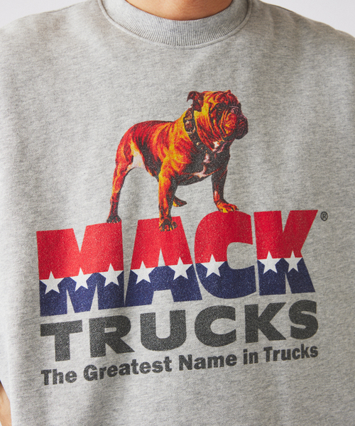 JOURNAL STANDARD relume（ジャーナルスタンダード　レリューム）の「MACK TRUCKS / マック・トラックス 別注 フェード  プリント スウェット（スウェット・メンズ・ブラック/ライトグレー/ホワイト×ホワイト・LARGE/MEDIUM）」の15枚目の写真