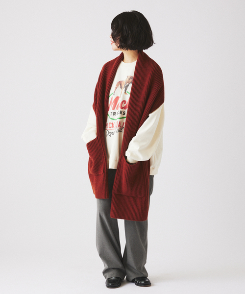 JOURNAL STANDARD relume（ジャーナルスタンダード　レリューム）の「MACK TRUCKS / マック・トラックス 別注 フェード  プリント スウェット（スウェット・メンズ・ブラック/ライトグレー/ホワイト×ホワイト・LARGE/MEDIUM）」の17枚目の写真