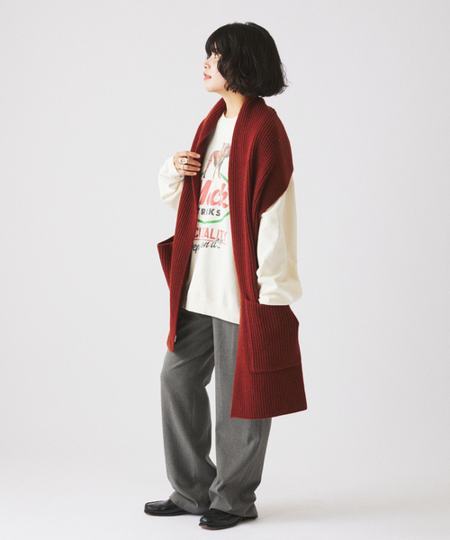 JOURNAL STANDARD relume（ジャーナルスタンダード　レリューム）の「MACK TRUCKS / マック・トラックス 別注 フェード  プリント スウェット（スウェット・メンズ・ブラック/ライトグレー/ホワイト×ホワイト・LARGE/MEDIUM）」の18枚目の写真