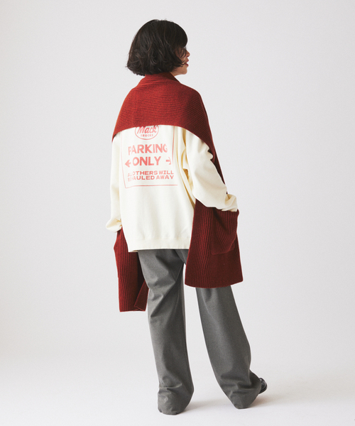 JOURNAL STANDARD relume（ジャーナルスタンダード　レリューム）の「MACK TRUCKS / マック・トラックス 別注 フェード  プリント スウェット（スウェット・メンズ・ブラック/ライトグレー/ホワイト×ホワイト・LARGE/MEDIUM）」の20枚目の写真