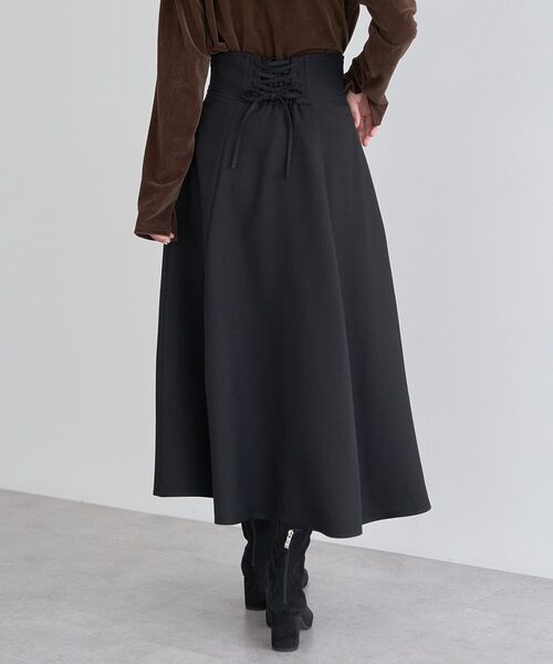 earth music&ecology（アースミュージックアンドエコロジー）の「バックレースアップスカート（スカート・レディース・ベージュ/ブラック/ブラウン系その他4/ブルー系その他5・S/M）」の14枚目の写真