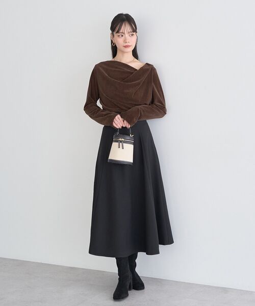 earth music&ecology（アースミュージックアンドエコロジー）の「バックレースアップスカート（スカート・レディース・ベージュ/ブラック/ブラウン系その他4/ブルー系その他5・S/M）」の16枚目の写真