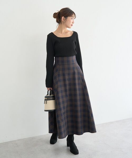 earth music&ecology（アースミュージックアンドエコロジー）の「バックレースアップスカート（スカート・レディース・ベージュ/ブラック/ブラウン系その他4/ブルー系その他5・S/M）」の22枚目の写真