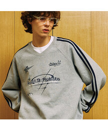 GAKKAI UNIONS（ガッカイユニオンズ）の「Rubato V-neck Sweatshirt Gray（スウェット・メンズ）」