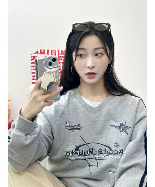 GAKKAI UNIONS(ガッカイユニオンズ)の「ルバート Vネック スウェット グレー(スウェット・レディース・その他・MEDIUM/LARGE)」の10枚目の写真