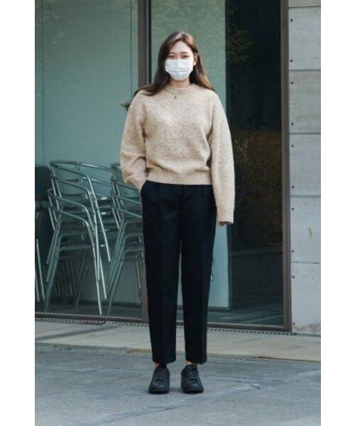 MUSINSA STANDARD WOMAN(ムシンサスタンダードウーマン)の「レディースマルチメランジクルーネックニット【パステルベージュ】(ニット/セーター・レディース・その他・SMALL/MEDIUM/LARGE/X-SMALL)」の7枚目の写真