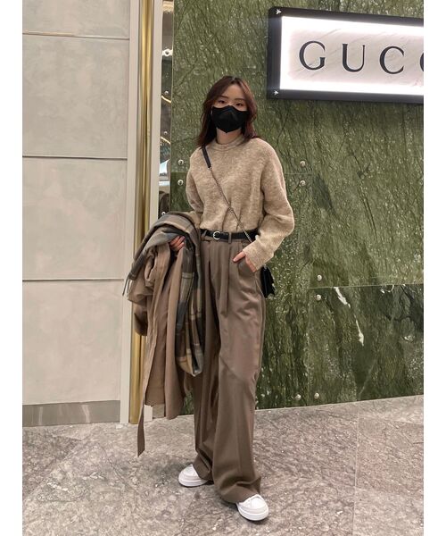 MUSINSA STANDARD WOMAN(ムシンサスタンダードウーマン)の「レディースマルチメランジクルーネックニット【パステルベージュ】(ニット/セーター・レディース・その他・SMALL/MEDIUM/LARGE/X-SMALL)」の9枚目の写真