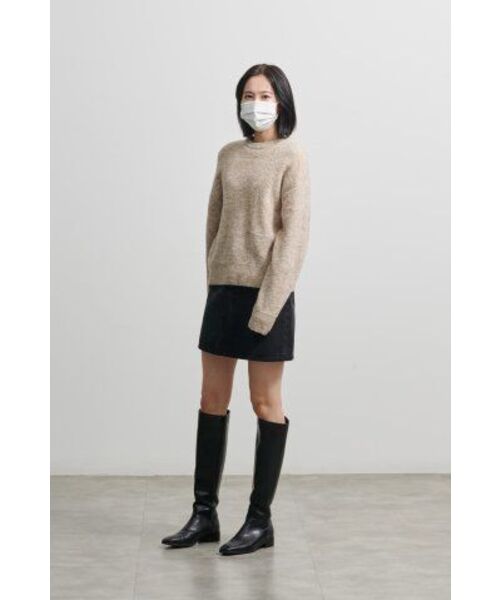 MUSINSA STANDARD WOMAN(ムシンサスタンダードウーマン)の「レディースマルチメランジクルーネックニット【パステルベージュ】(ニット/セーター・レディース・その他・SMALL/MEDIUM/LARGE/X-SMALL)」の10枚目の写真