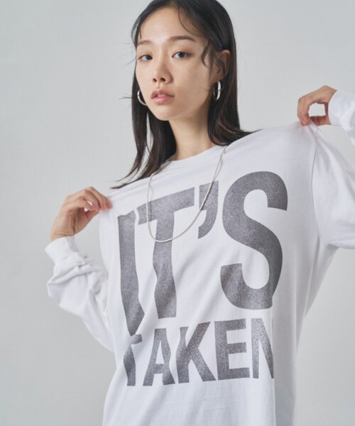 Whim Gazette（ウィムガゼット）の「BIGロゴ ロンTEE（Tシャツ/カットソー・レディース・オフホワイト/グレー・FREE）」の22枚目の写真