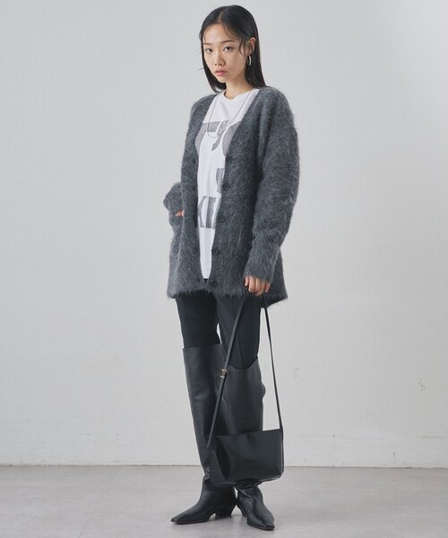 Whim Gazette（ウィムガゼット）の「BIGロゴ ロンTEE（Tシャツ/カットソー・レディース・オフホワイト/グレー・FREE）」の19枚目の写真