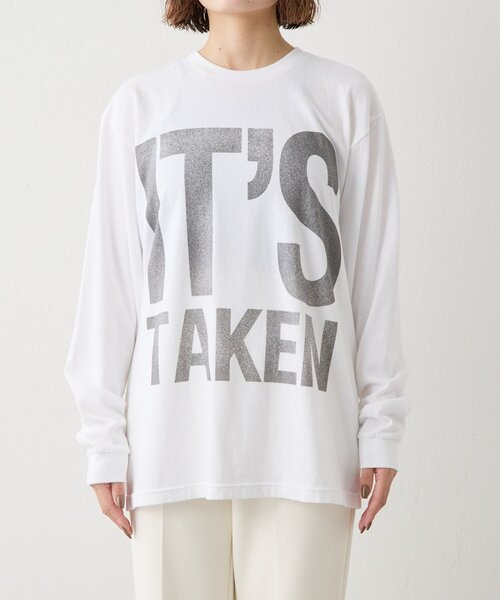 Whim Gazette（ウィムガゼット）の「BIGロゴ ロンTEE（Tシャツ/カットソー・レディース・オフホワイト/グレー・FREE）」の10枚目の写真