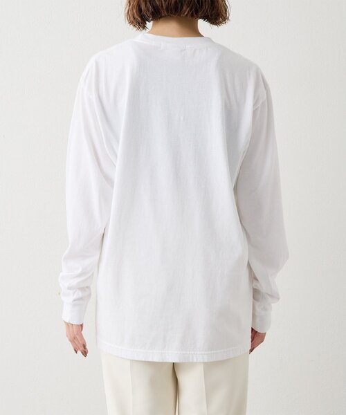 Whim Gazette（ウィムガゼット）の「BIGロゴ ロンTEE（Tシャツ/カットソー・レディース・オフホワイト/グレー・FREE）」の8枚目の写真