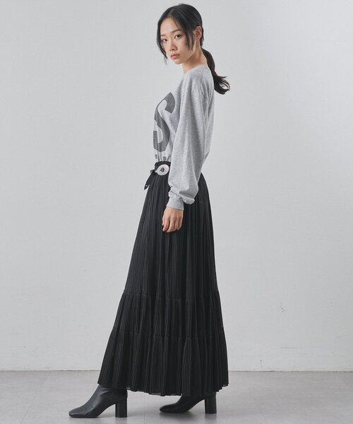 Whim Gazette（ウィムガゼット）の「BIGロゴ ロンTEE（Tシャツ/カットソー・レディース・オフホワイト/グレー・FREE）」の16枚目の写真