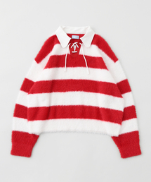 EDIFICE（エディフィス）の「3.PARADIS(スリーパラディ) FLUFFY KNIT LS ポロ（ニット/セーター）」