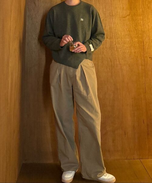 P.IN.O(ピインオ)の「776 コットンワンタックワイドパンツ - ベージュ(その他パンツ・メンズ・その他・SMALL/MEDIUM/LARGE/X-LARGE)」の10枚目の写真