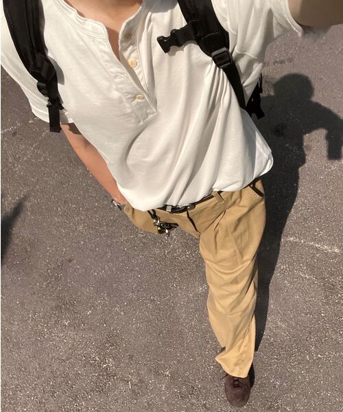 P.IN.O(ピインオ)の「776 コットンワンタックワイドパンツ - ベージュ(その他パンツ・メンズ・その他・SMALL/MEDIUM/LARGE/X-LARGE)」の19枚目の写真