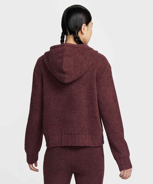 NIKE(ナイキ)の「《セットアップ対応商品》ナイキ スポーツウェア フェニックス コージー ブークレ ウィメンズ ルーズ ニット パーカー / Nike Sportswear Phoenix Cozy Boucle Women's Loose Knit Hoodie HV2769-619 Burgundy Crush(パーカー・レディース・バーガンディー・L/M/S/XL/XS)」の2枚目の写真