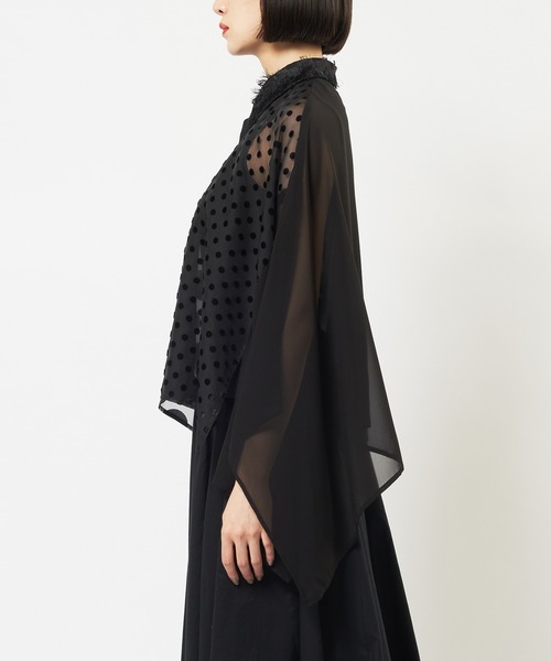 gomme（ゴム）の「スクエアシャツ（シャツ/ブラウス・レディース・ブラック・MEDIUM）」の9枚目の写真