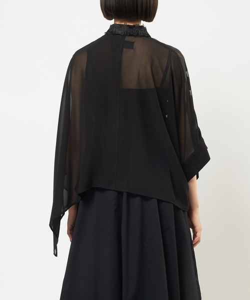 gomme（ゴム）の「スクエアシャツ（シャツ/ブラウス・レディース・ブラック・MEDIUM）」の10枚目の写真