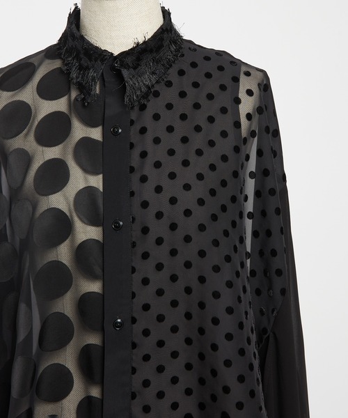 gomme（ゴム）の「スクエアシャツ（シャツ/ブラウス・レディース・ブラック・MEDIUM）」の16枚目の写真