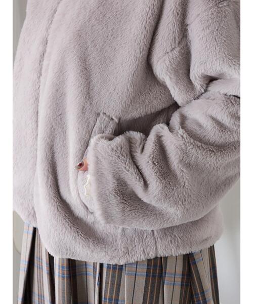 ehka sopo（エヘカソポ）の「ジップファーブルゾン（ブルゾン・レディース・グレー/キナリ/モカ・F）」の9枚目の写真