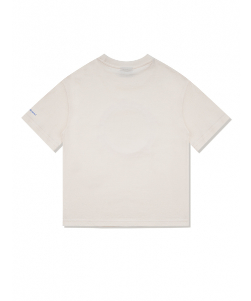 FABULOUS ARCHIVE(ファビュラスアーカイブ)の「ウィメンズベアフレンズリラックスクロップTシャツクリームブルー(FCC2TS386W)(Tシャツ/カットソー・レディース・アイボリー・MEDIUM/SMALL)」の2枚目の写真